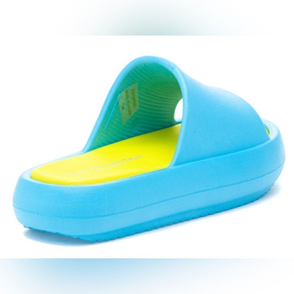 NIB J/Slides Squish Turquoise/YellowEVA Lightweig… - image 9